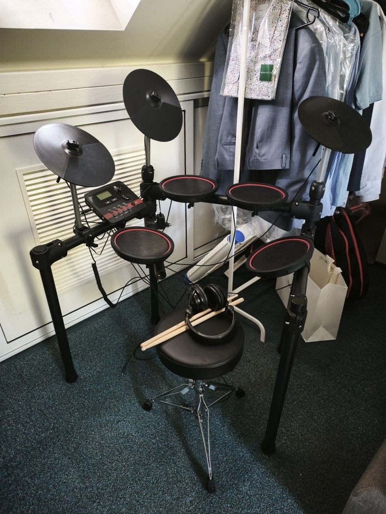 set elektronisch drumstel - Fazley DDK-080, Muziek en Instrumenten, Drumstellen en Slagwerk, Ophalen, Zo goed als nieuw, Overige merken