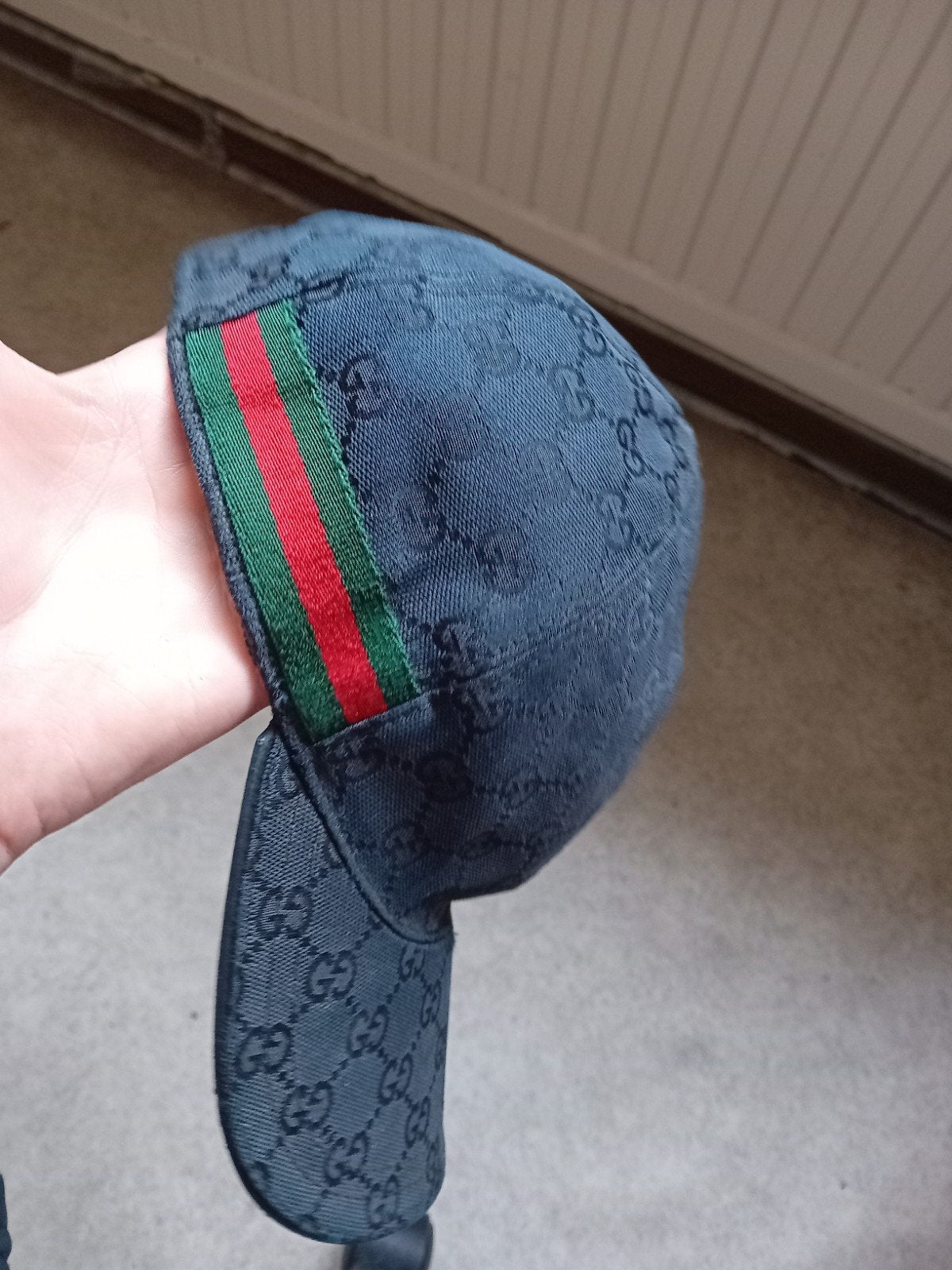 Gucci Pet met Monogram en Webstreep, Kleding | Heren, Pet, Gucci, Gedragen, One size fits all