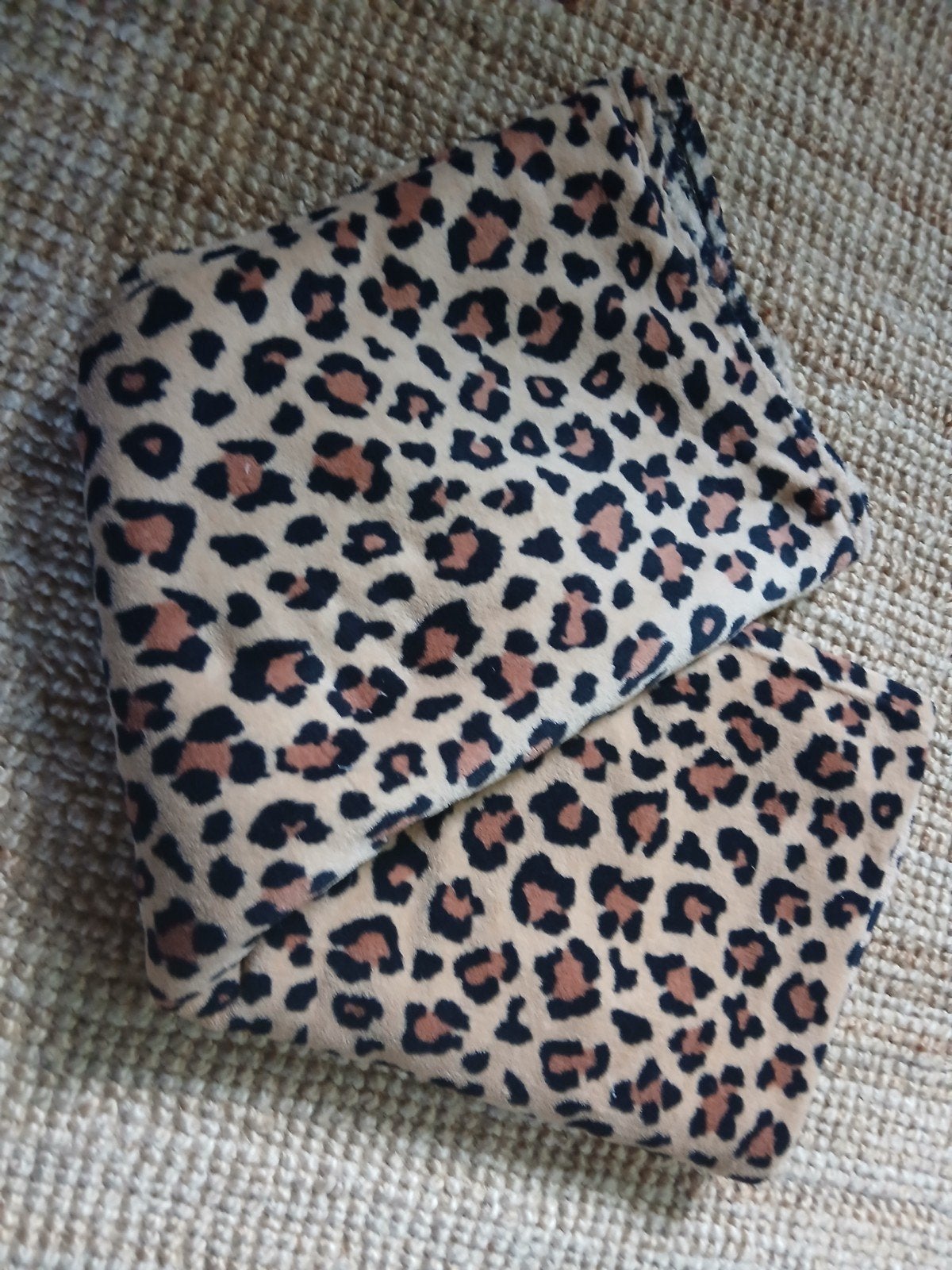 Panterprint kleedje, Ophalen of Verzenden, Gebruikt, Beige, Rechthoekig