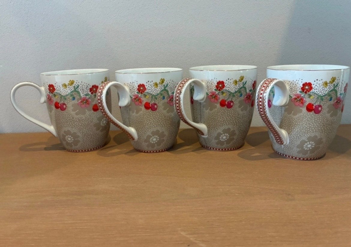 Nieuwe ongebruikte Pip Studio mokken - set van 4, Overige typen, Nieuw, Ophalen of Verzenden, Steen/keramiek