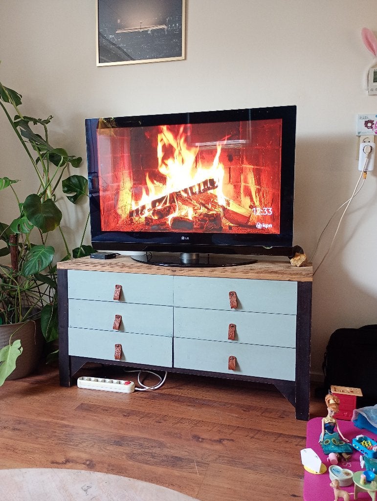 Tv meubel met lades, Ophalen, Minder dan 50 cm, Minder dan 100 cm, 25 tot 50 cm