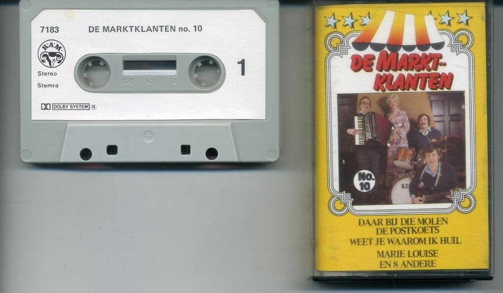 De Marktklanten – No. 10 12 nrs cassette ZGAN, Cd's en Dvd's, Cassettebandjes, 1 bandje, Ophalen of Verzenden, Zo goed als nieuw