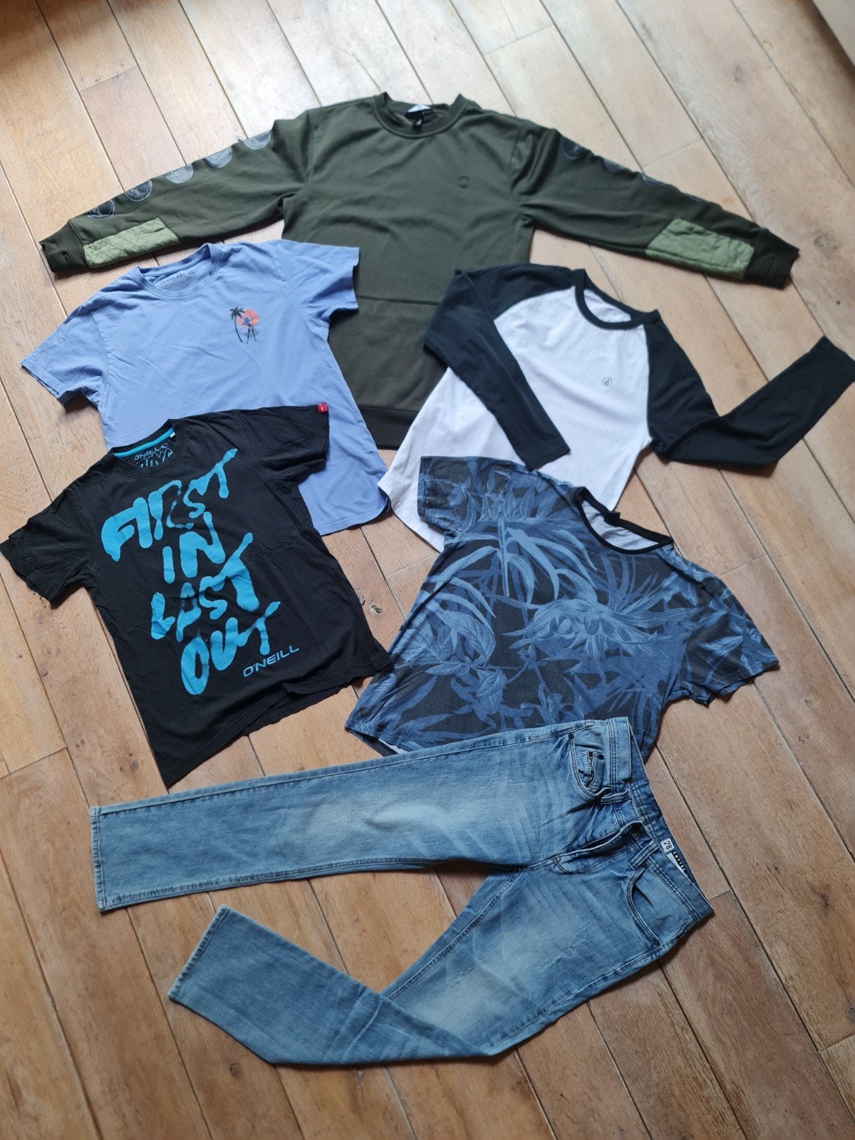 Kledingpakket voor jongens - 6 stuks (S) mt 164, Kinderen en Baby's, Kinderkleding | Maat 164, Ophalen of Verzenden, Jongen, Shirt of Longsleeve