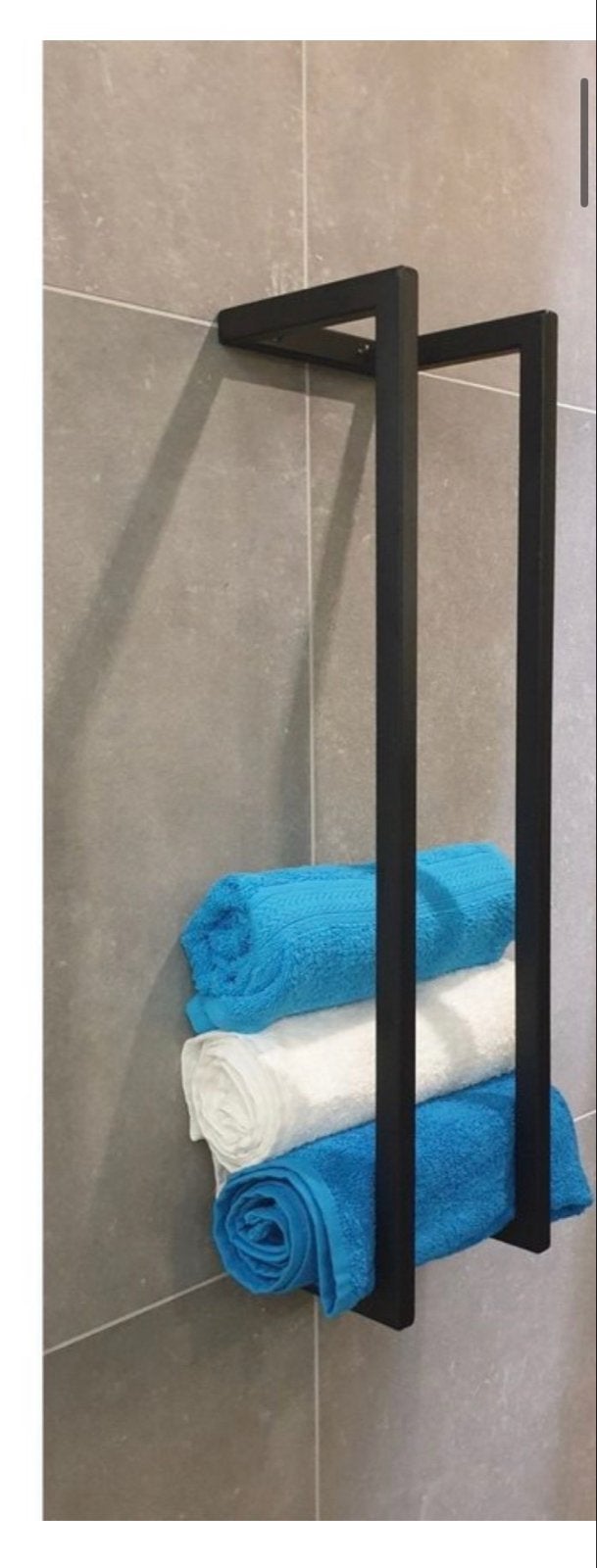 Nieuw Zwart Handdoekenrek voor Badkamer, Ophalen, Nieuw, Zwart, Handdoekenrek