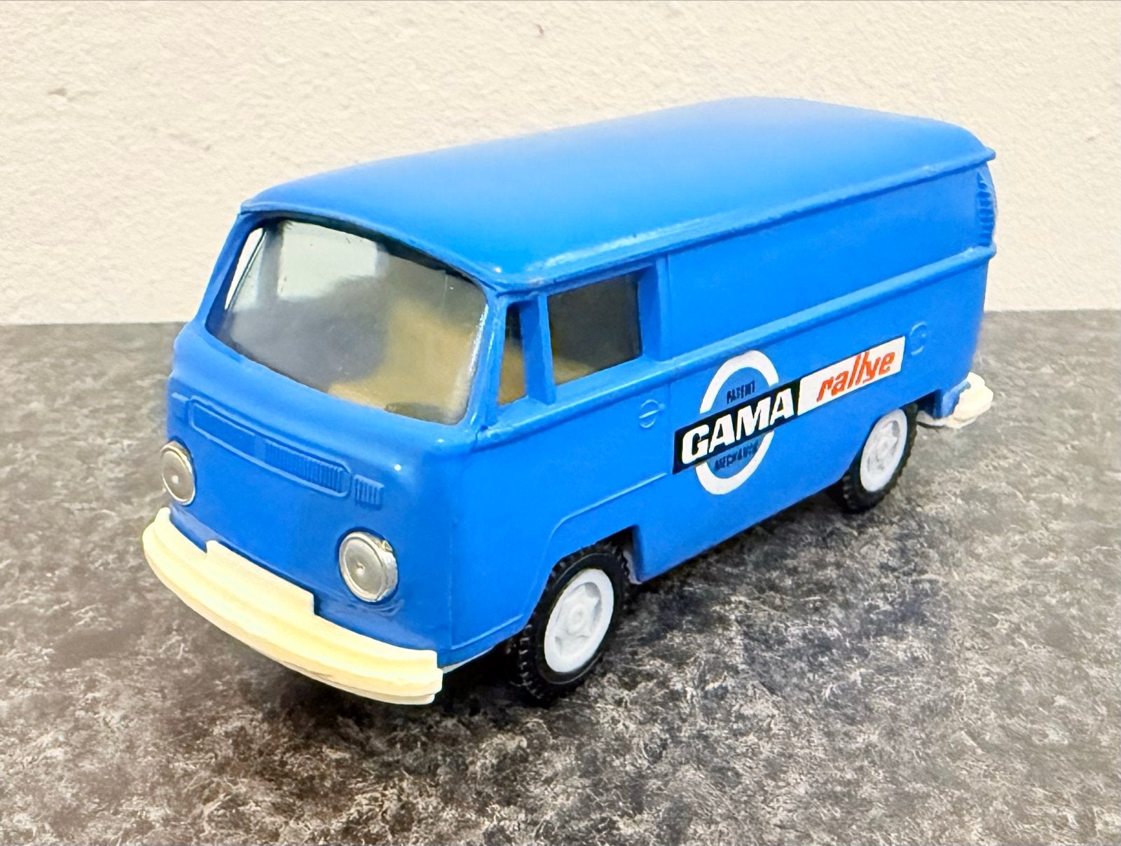 GAMA Rallye VW Bus T1 Speelgoedauto Blauw - Made in W. Germa, Gama, Ophalen of Verzenden, Zo goed als nieuw, Gama