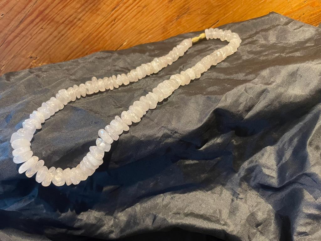 Collier edelsteen, Ophalen of Verzenden, Zo goed als nieuw, Steen of Mineraal