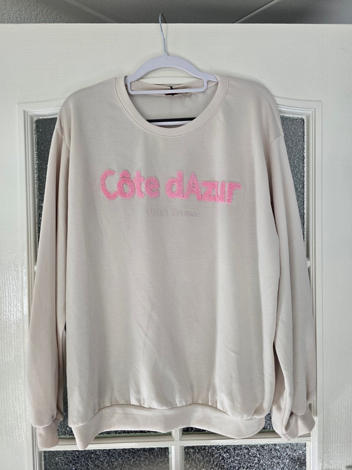 nieuw trui cote Dazur beige roze 40 42 44, Ophalen of Verzenden, Nieuw, Maat 42/44 (L), Beige