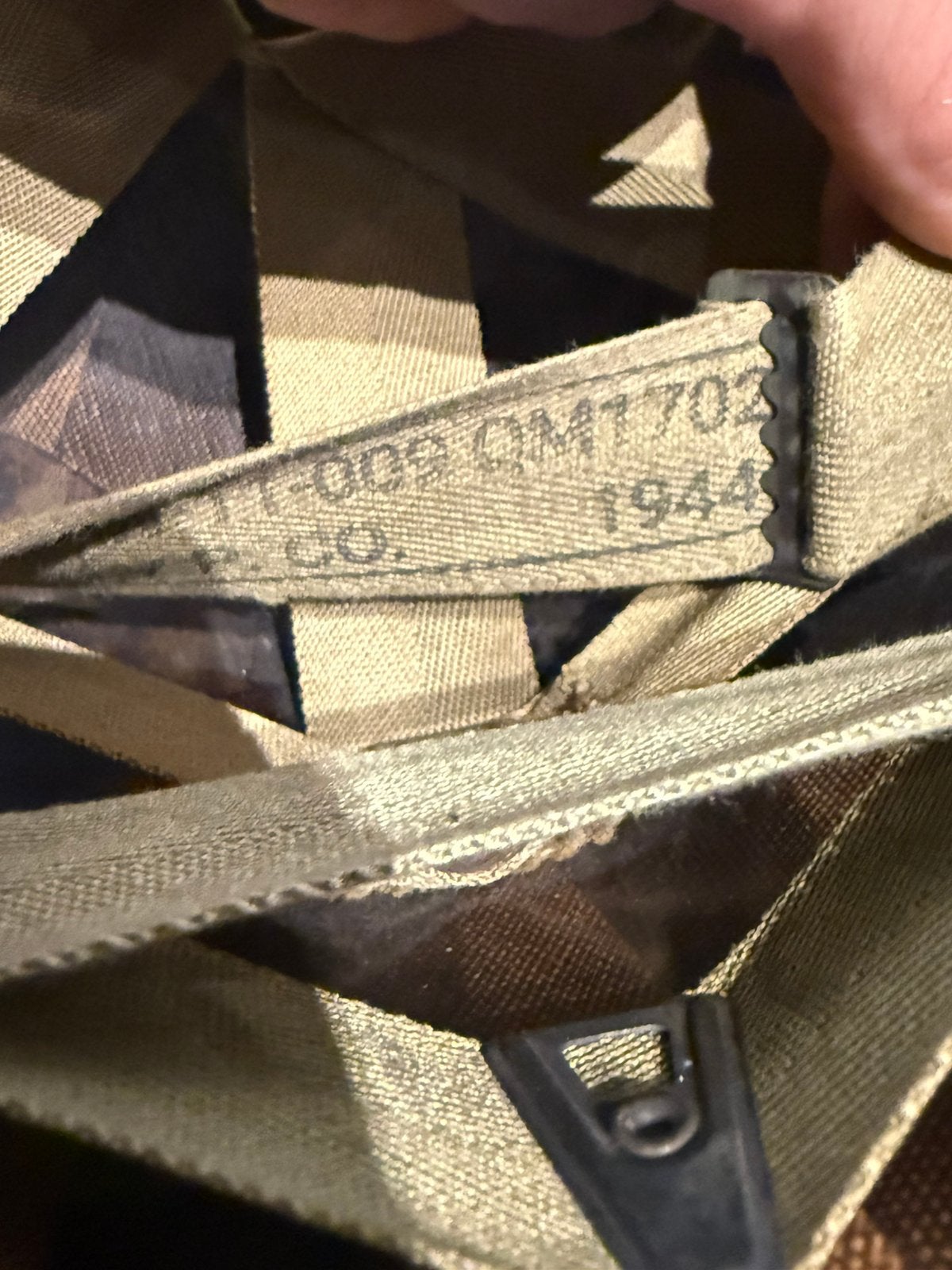 Amerikaanse M1 Helm 1944 WW2, Ophalen of Verzenden, Landmacht, Amerika, Helm of Baret