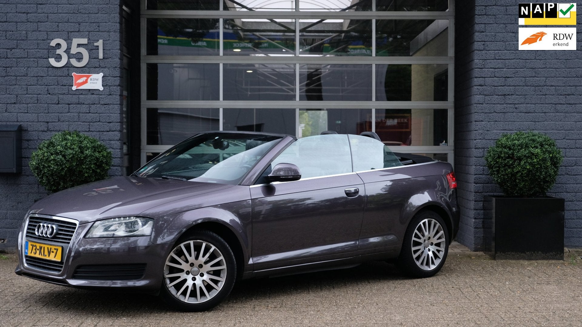 Audi A3 Cabriolet 1.8 TFSI Attraction Pro Line Cruise Leder, Auto's, Voorwielaandrijving, Gebruikt, Zwart, 4 cilinders