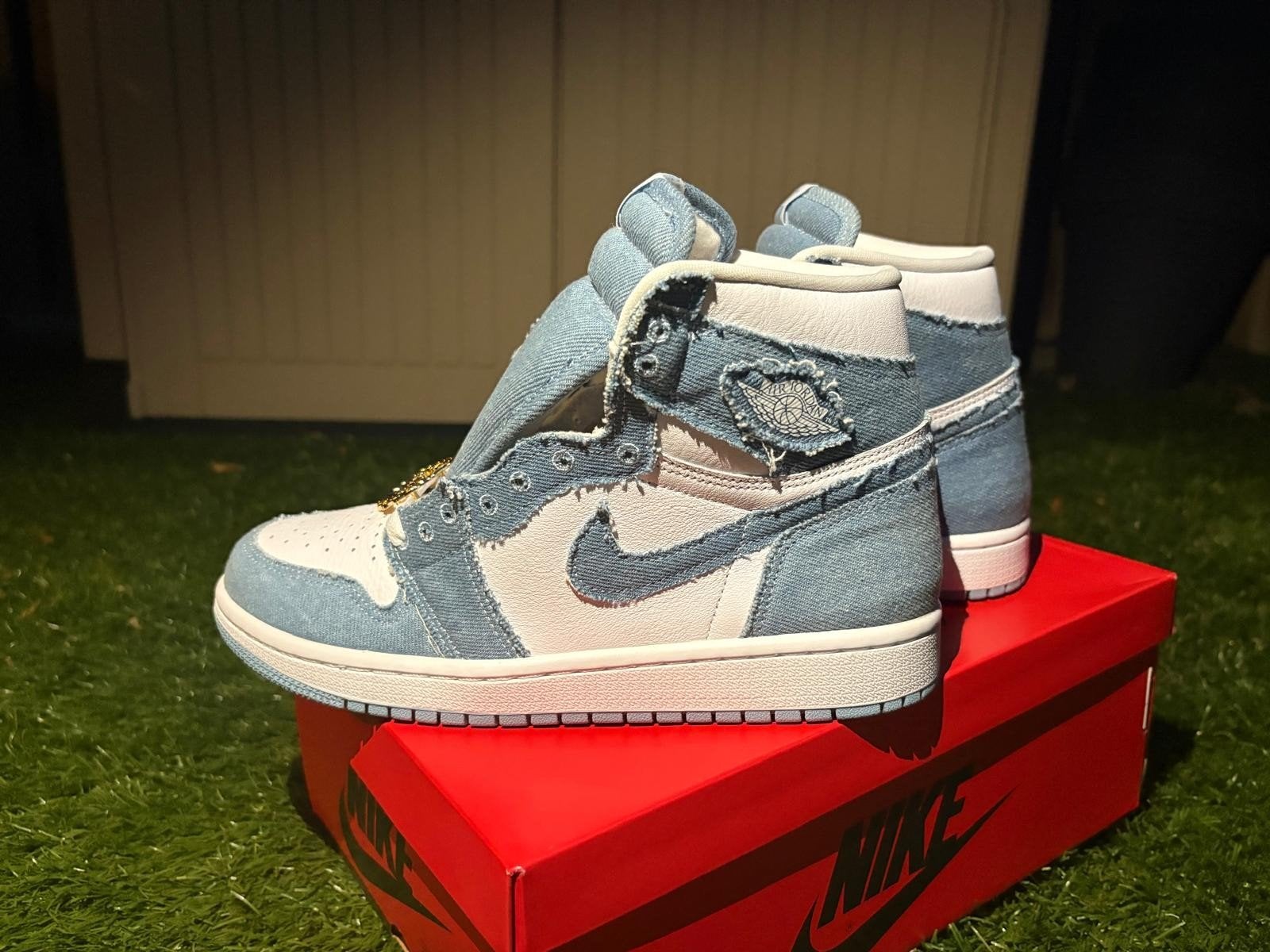 Nike Air Jordan Retro High OG Denim maat 40,5, Kleding | Heren, Blauw, Nieuw, Ophalen of Verzenden, Sneakers of Gympen