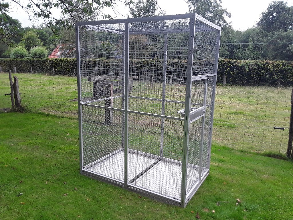 Volière, Ophalen, Zo goed als nieuw, Aluminium, Volière