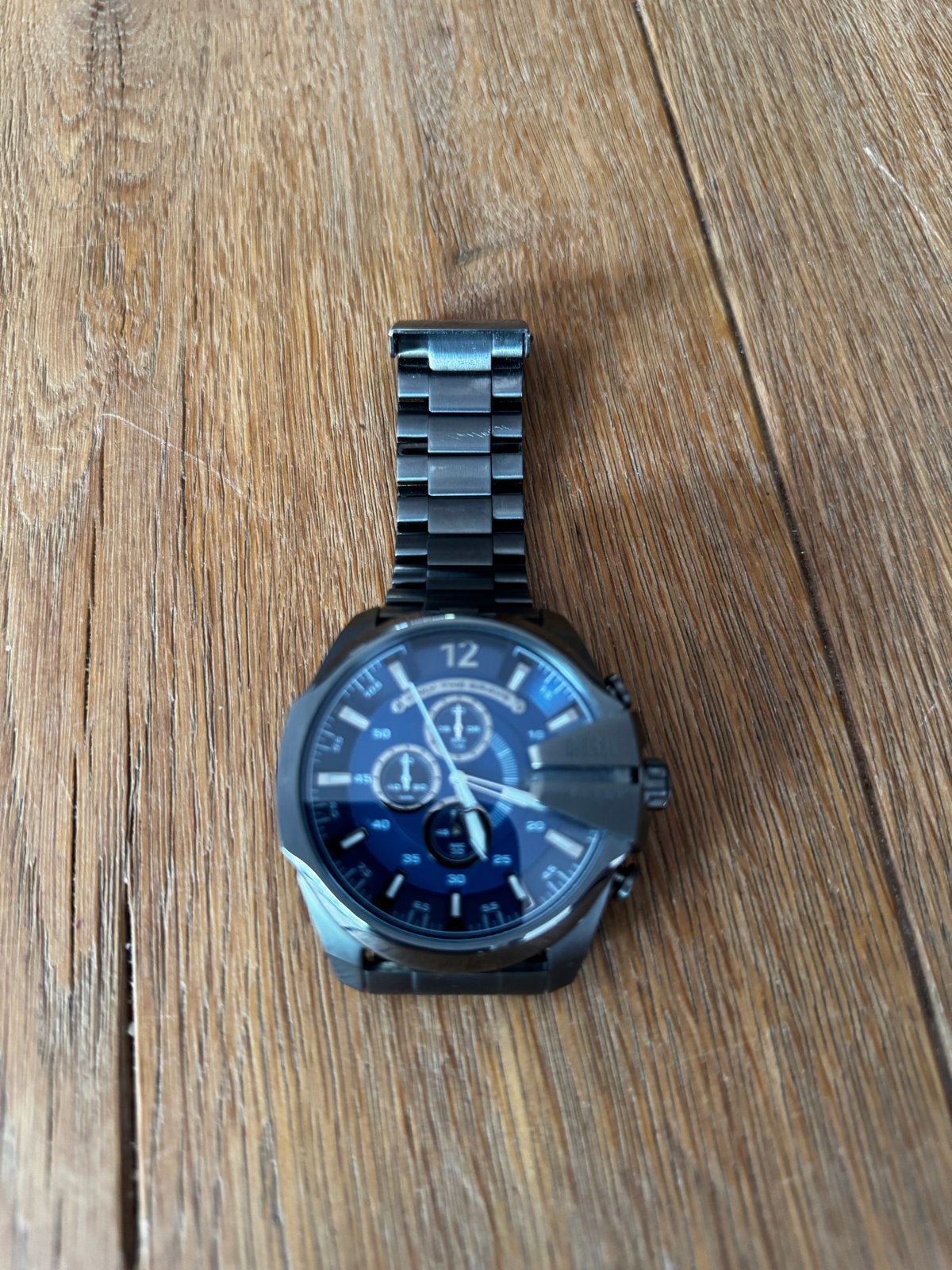 Diesel Mega Chief DZ4329 - 51 mm, Staal, Staal, Polshorloge, Zo goed als nieuw