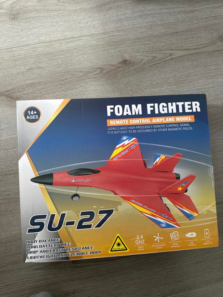 SU-27 Foam Fighter RC Vliegtuig Model 2.4GHz, Hobby en Vrije tijd, Modelbouw | Radiografisch | Vliegtuigen, Nieuw, Elektro, RTF (Ready to Fly)