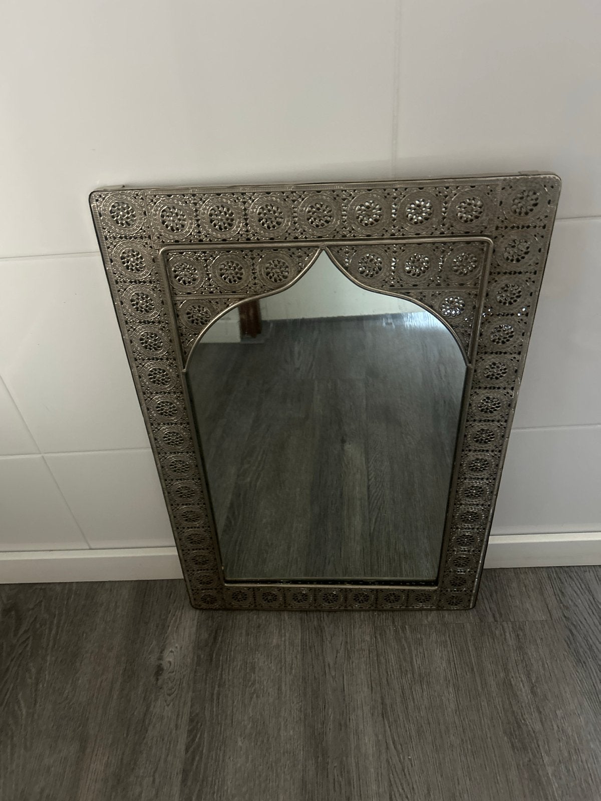 Decoratieve spiegel met Oosters patroon, Ophalen, Gebruikt, 100 tot 150 cm, Overige vormen