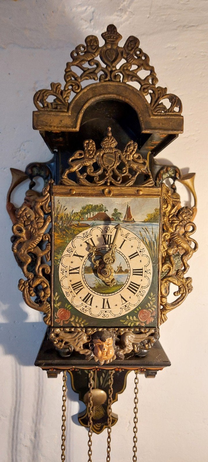 Friese stoelklok, Antiek en Kunst, Ophalen of Verzenden