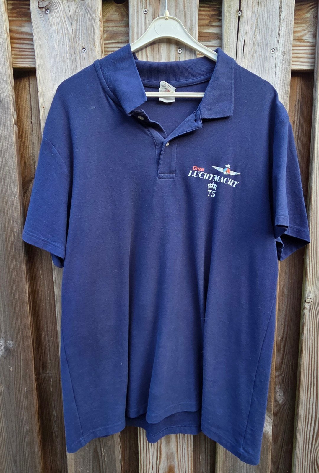 polo onze luchtmacht XL, Kleding | Heren, Ophalen of Verzenden, Zo goed als nieuw, Maat 56/58 (XL), Blauw