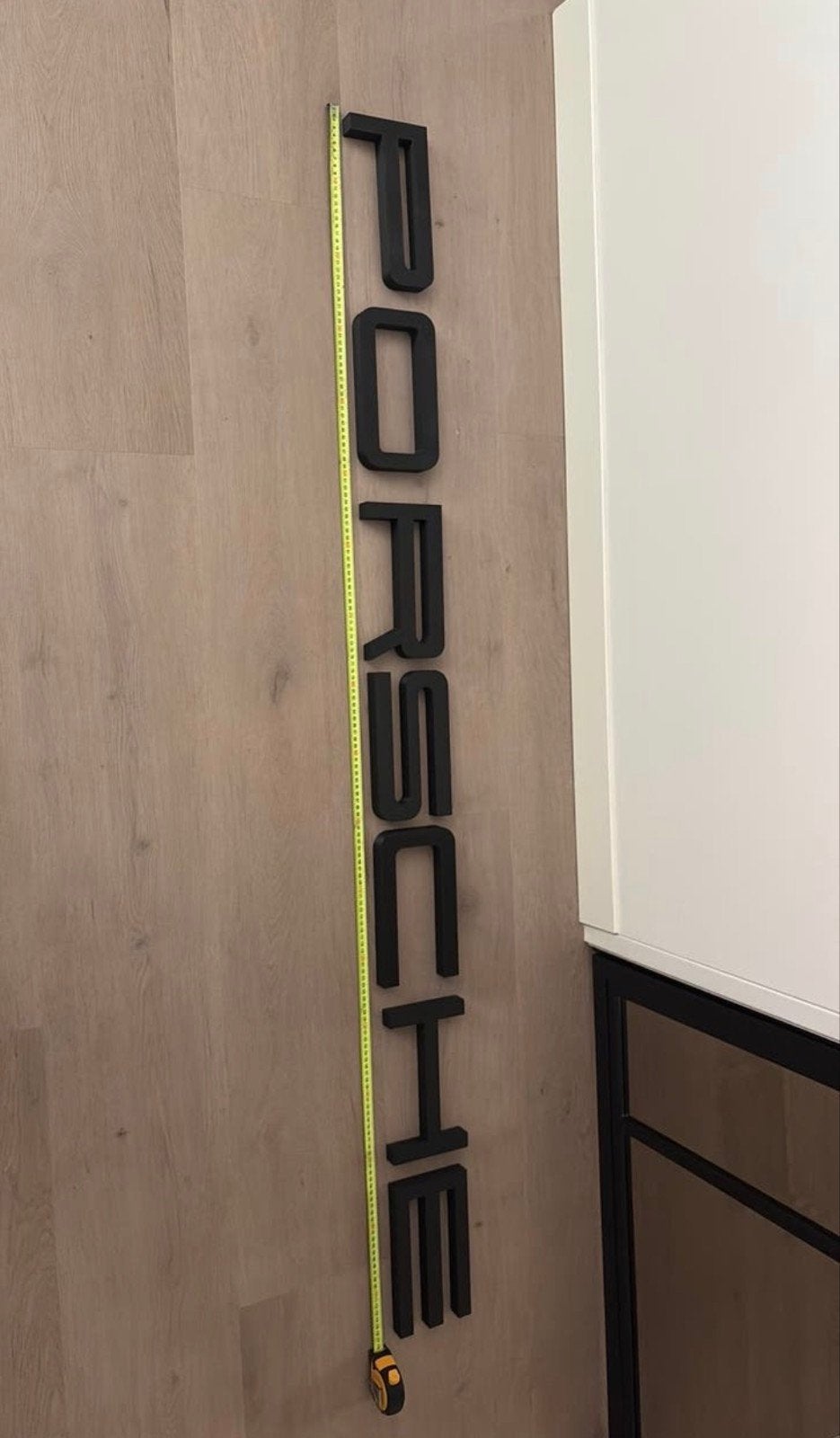 Unieke Porsche 3D Reclame Letters - 175 cm Zwart, Ophalen of Verzenden, Nieuw, Zwart, Kunststof