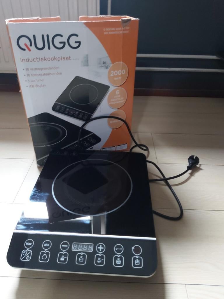 Quigg inductiekookplaat, Witgoed en Apparatuur, Kookplaten, Ophalen of Verzenden