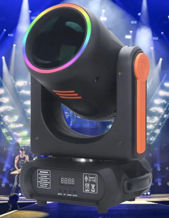 DJLicht 250W Regenboog Beam Movinghead met ledring RGBW, Geluidgestuurd, ., Nieuw, Ophalen of Verzenden