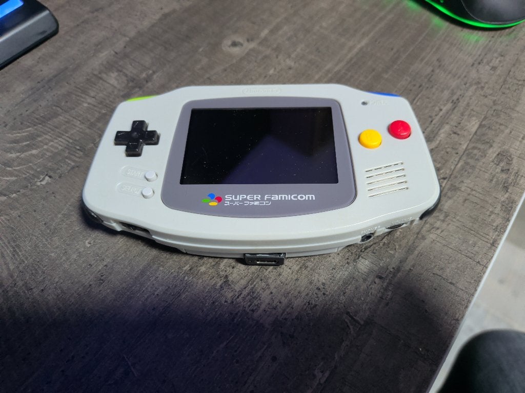 Nintendo Gameboy Advance met verlicht ips scherm, Spelcomputers en Games, Verzenden, Gebruikt, Game Boy Advance