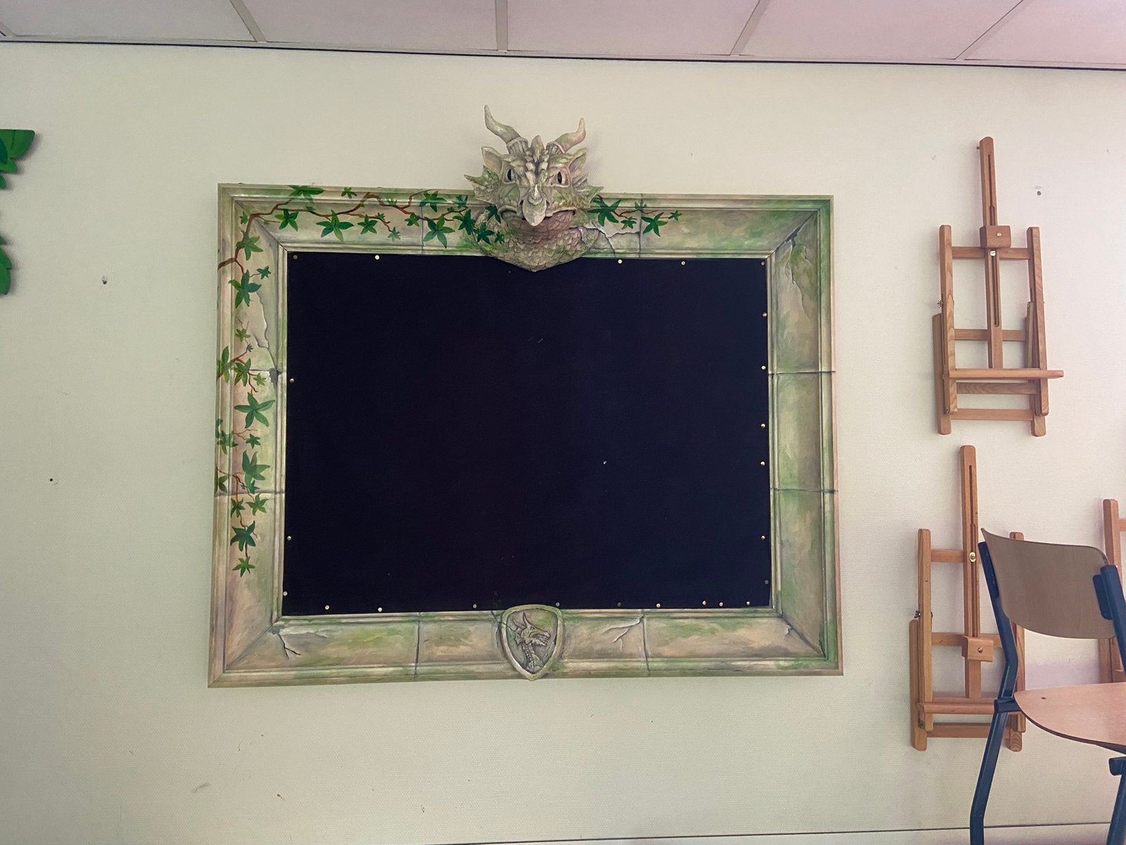 Prikbord, Ophalen, Zo goed als nieuw, Hout, Handgemaakt