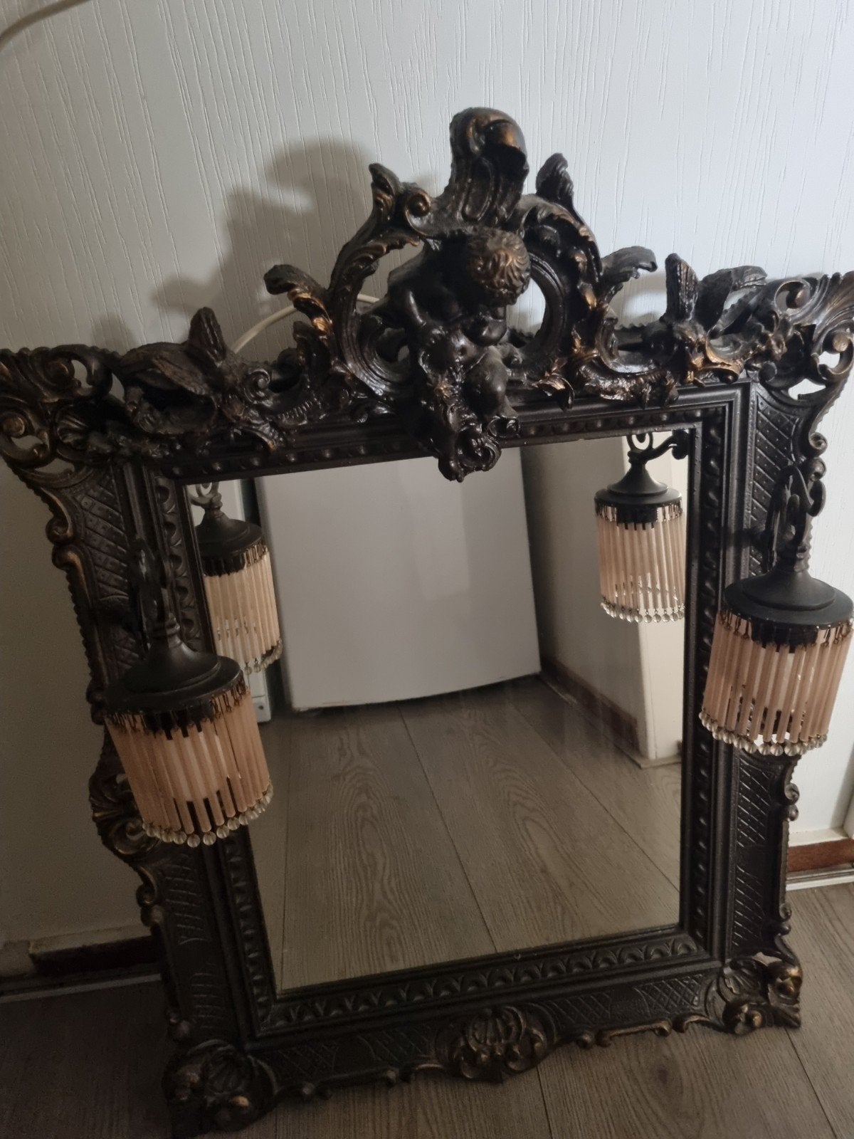 Spiegel, Antiek en Kunst, Ophalen, Rechthoekig, 50 tot 100 cm, Minder dan 100 cm