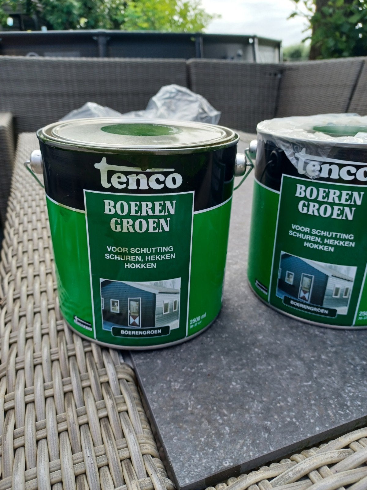 Tenco boerengroen nieuw, Ophalen, Nieuw, Beits, Minder dan 5 liter