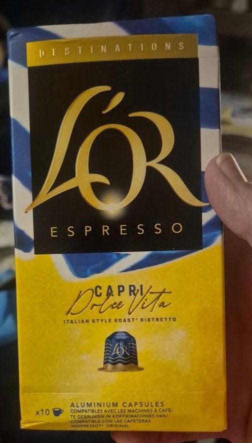 Gratis L'OR Espresso Capri Dolce Vita capsules (10 stuks), Koffiepads en cups, Overige modellen, 10 kopjes of meer, Nieuw