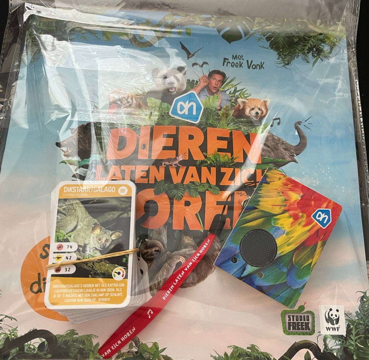 Compleet album en soundbox freek vonk, Albert Heijn, Verzenden