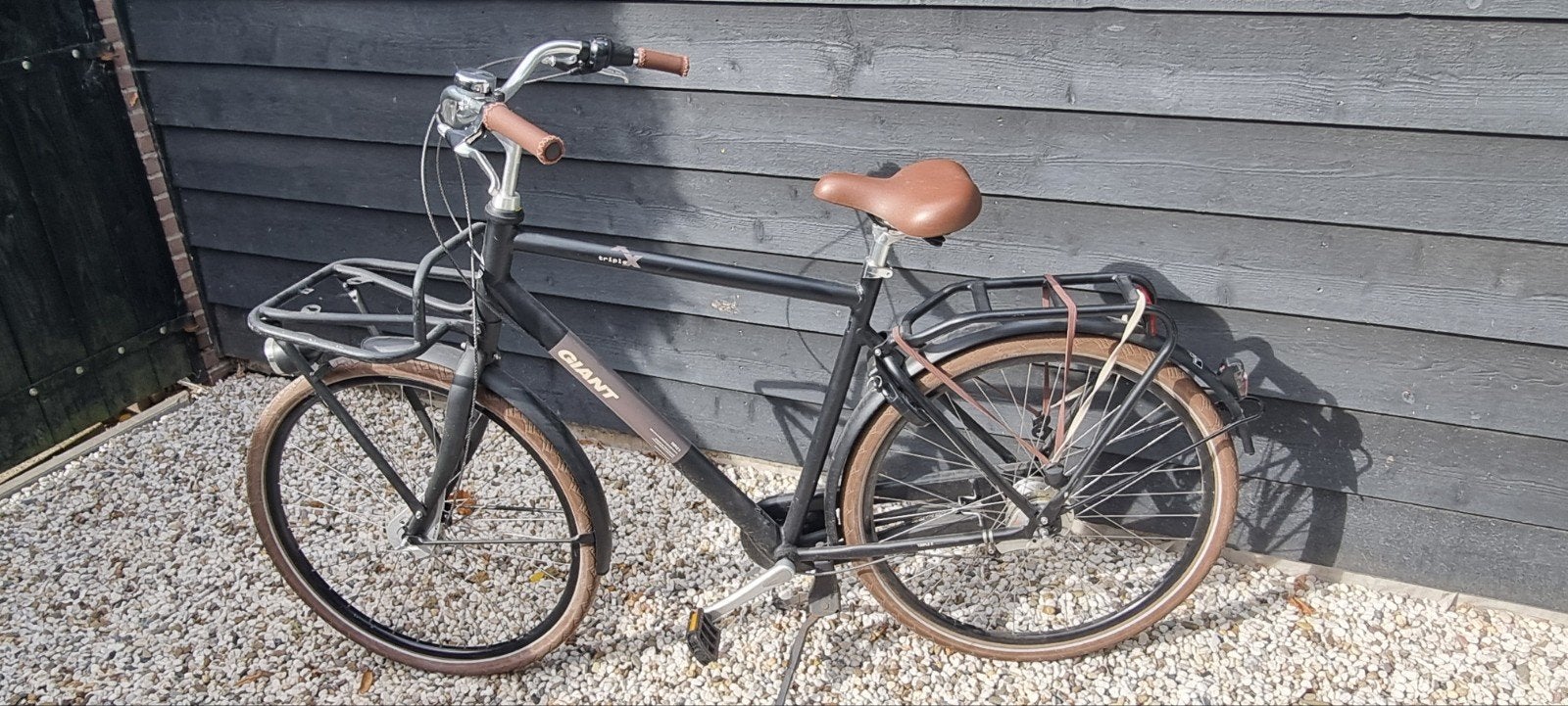 Giant Herenfiets met voordrager en versnellingen, Ophalen, Gebruikt, Versnellingen, Trommelrem