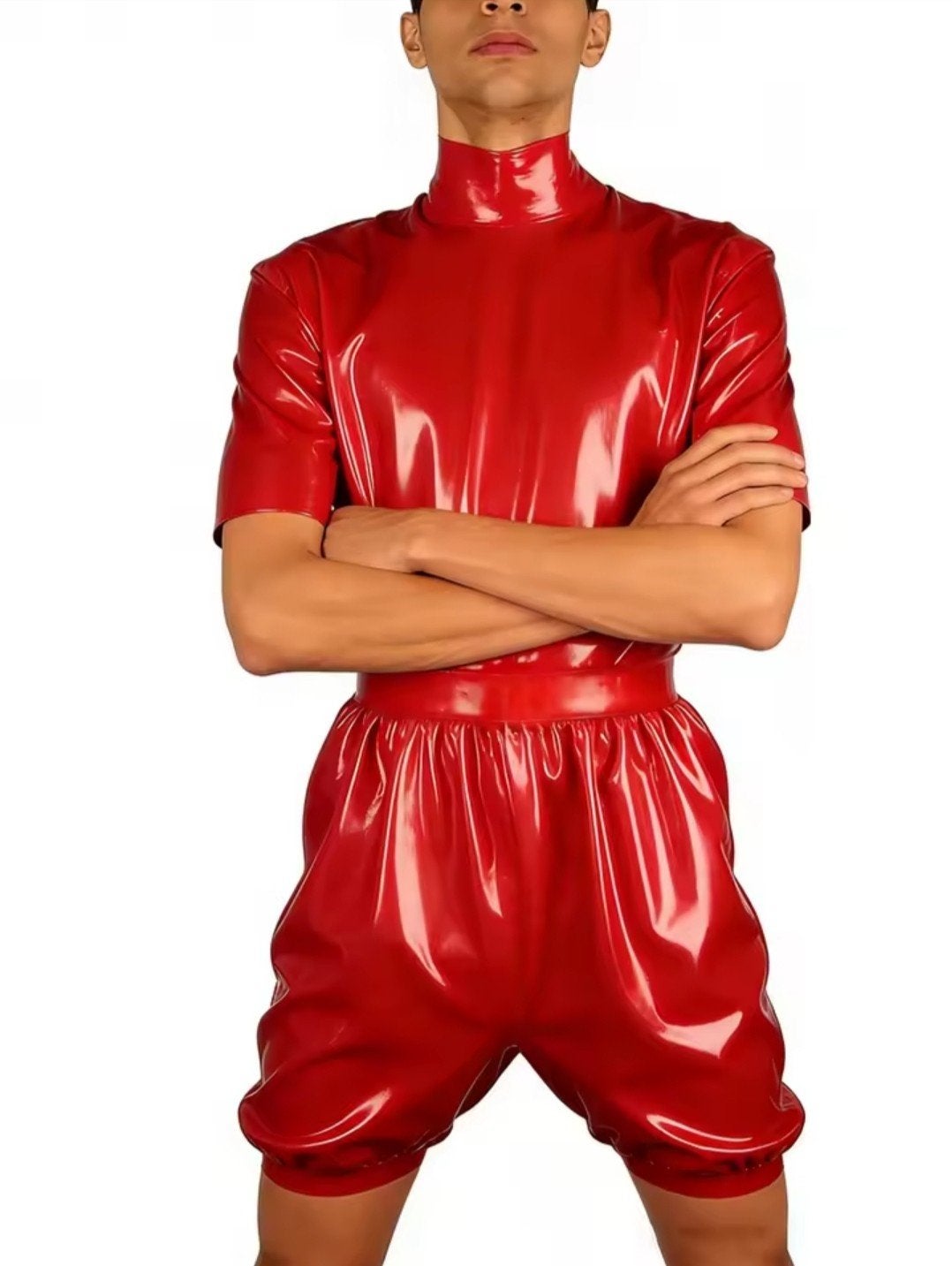 Latex heren body, Kleding | Heren, Maat 52/54 (L), Verzenden, Nieuw, Halloween
