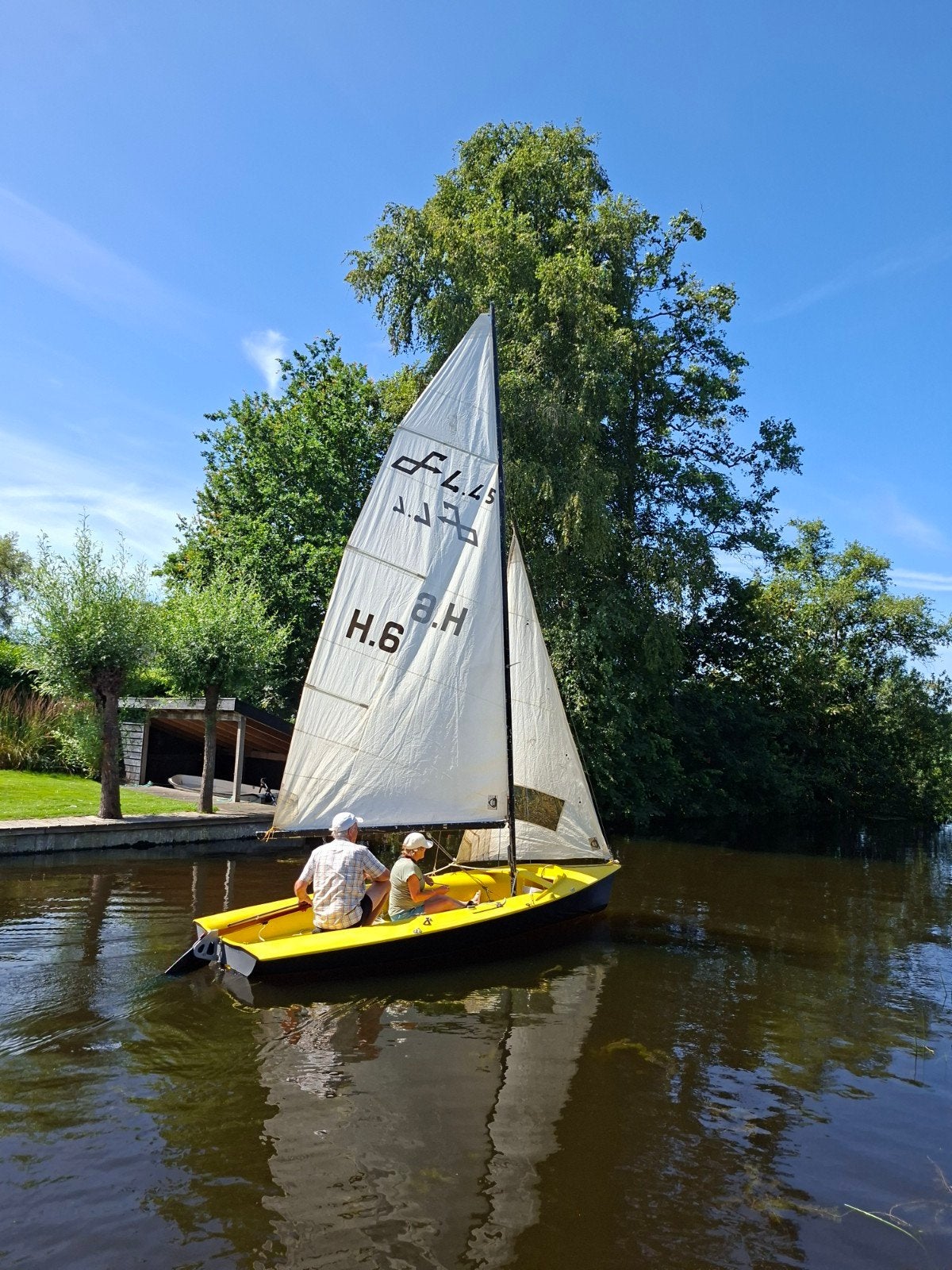Sportieve zeilboot, start klaar! geheel compleet, Ophalen, Gebruikt