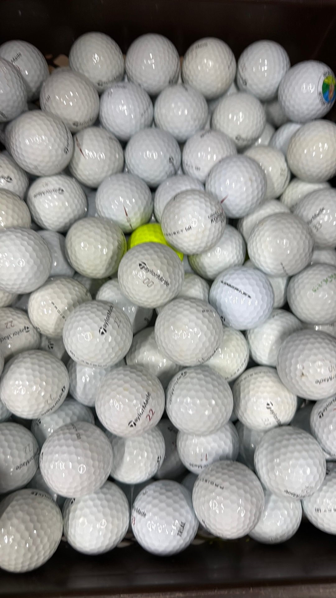 50x Taylormade Project A Golfballen AAAA, Ophalen of Verzenden, Zo goed als nieuw, Bal(len)