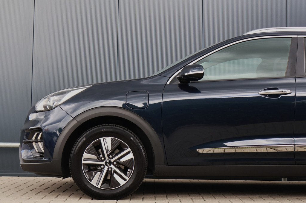 Kia Niro 1.6 GDi PHEV DynamicPlusLine 1e eig. | Adapt. Cruis, Auto's, Kia, Gebruikt, Met garantie (alle), Blauw, Leder en Stof