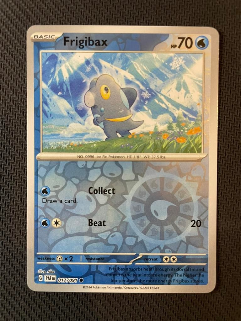 Frigibax 017/091 Reverse Holo Paldean Fates Packfresh, Ophalen of Verzenden, Zo goed als nieuw