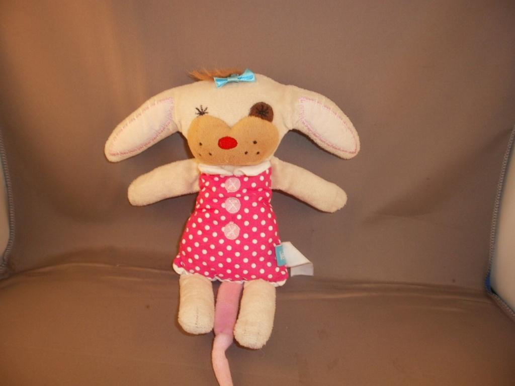 lief lifestyle hond Hannie roze gestipt wit jurkje/lijf 25cm, Overige merken, Overige typen, Ophalen of Verzenden, Zo goed als nieuw