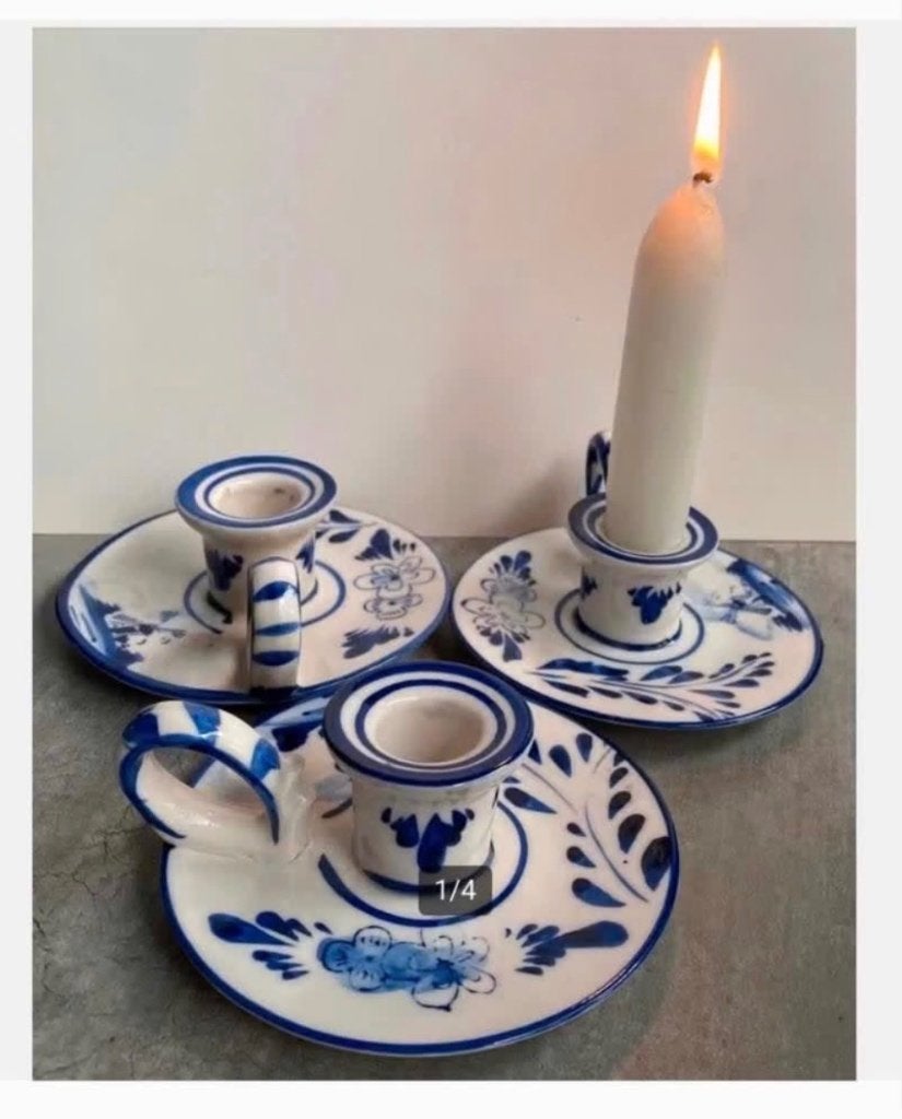 Blaker hand painted Delft bleu color diam. 9.5cm pr.p.stuk, Antiek en Kunst, Ophalen of Verzenden