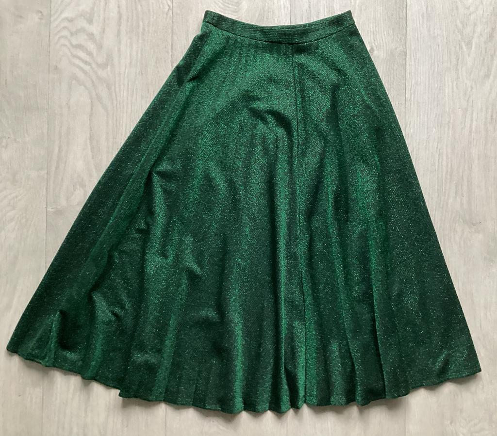 Groene glitterrok van de Zara maat XS, Kleding | Dames, Rokken, Maat 38/40 (M), Zara, Ophalen of Verzenden, Zo goed als nieuw