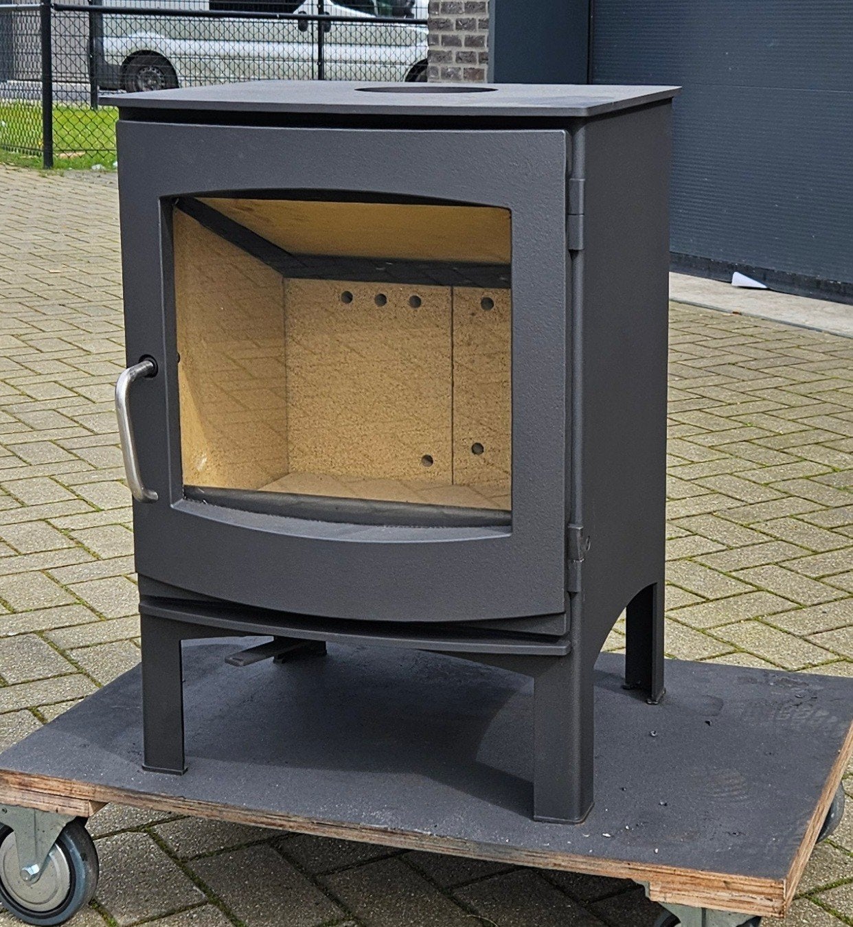 Houtkachel Dik Geurts Ivar 5 High nieuw, Huis en Inrichting, Kachels, Ophalen of Verzenden, Vrijstaand, Hout, Nieuw