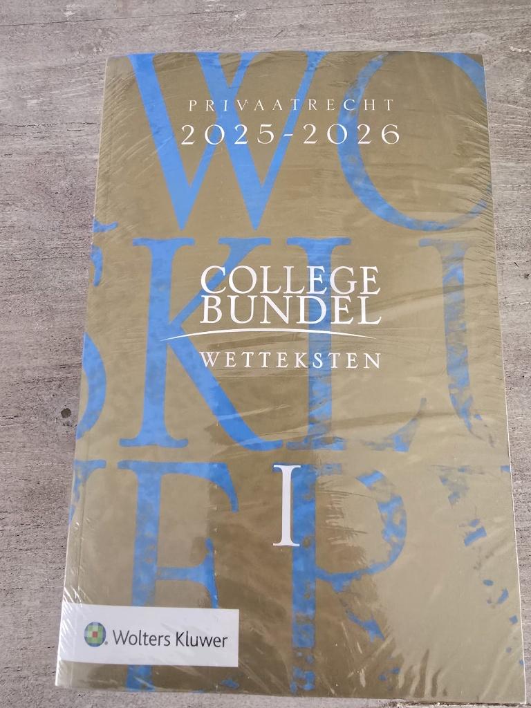 Collegebundel 2025-2026 Wolters Kluwer (Set van 2) | IN SEAL, Boeken, Ophalen of Verzenden, Alpha, Nieuw, WO