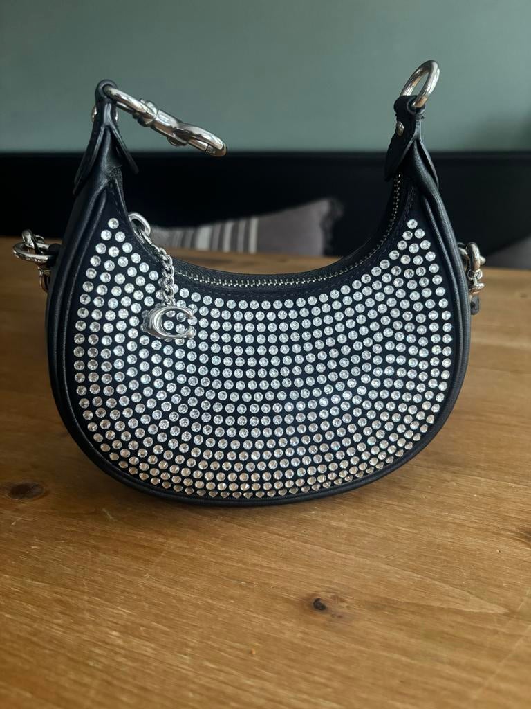 Coach tasje met strass steentjes, Sieraden, Tassen en Uiterlijk, Tassen | Damestassen, Ophalen of Verzenden, Zo goed als nieuw