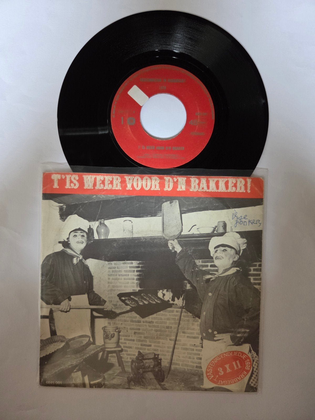 Vastenavend in Krabbegat 1978 - 'T is weer voor d'n bakker, Ophalen of Verzenden, Gebruikt, 7 inch, Single