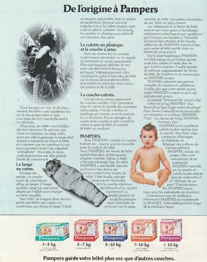 Vintage folder 1978 Pampers baby luiers heel zeldzaam!, Verzenden, Overige typen