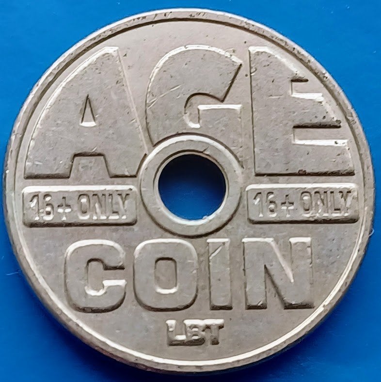 Age Coin LBT - Sigaretten Vending Token LBT, Postzegels en Munten, Verzenden, Overige materialen, Nederland
