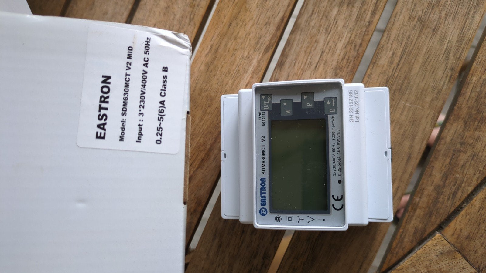 EASTRON SDM630MCT V2 MID Energiemeter 3-fase, Ophalen of Verzenden, Nieuw, Overige merken, Overige typen