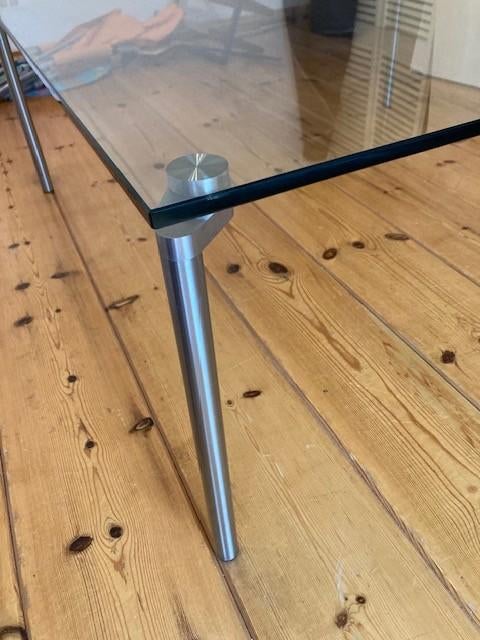 glazen salontafel, Ophalen, 100 tot 150 cm, Vierkant, 50 tot 100 cm