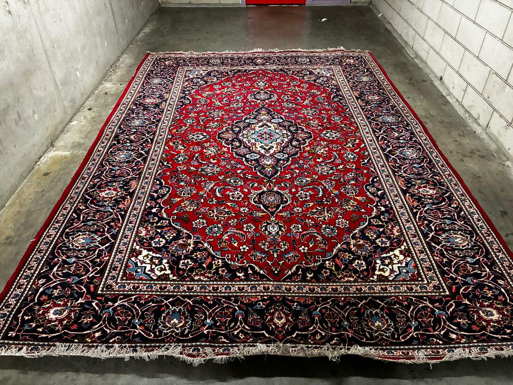 Perzische Kashan, Ophalen, Gebruikt, Blauw, 200 cm of meer