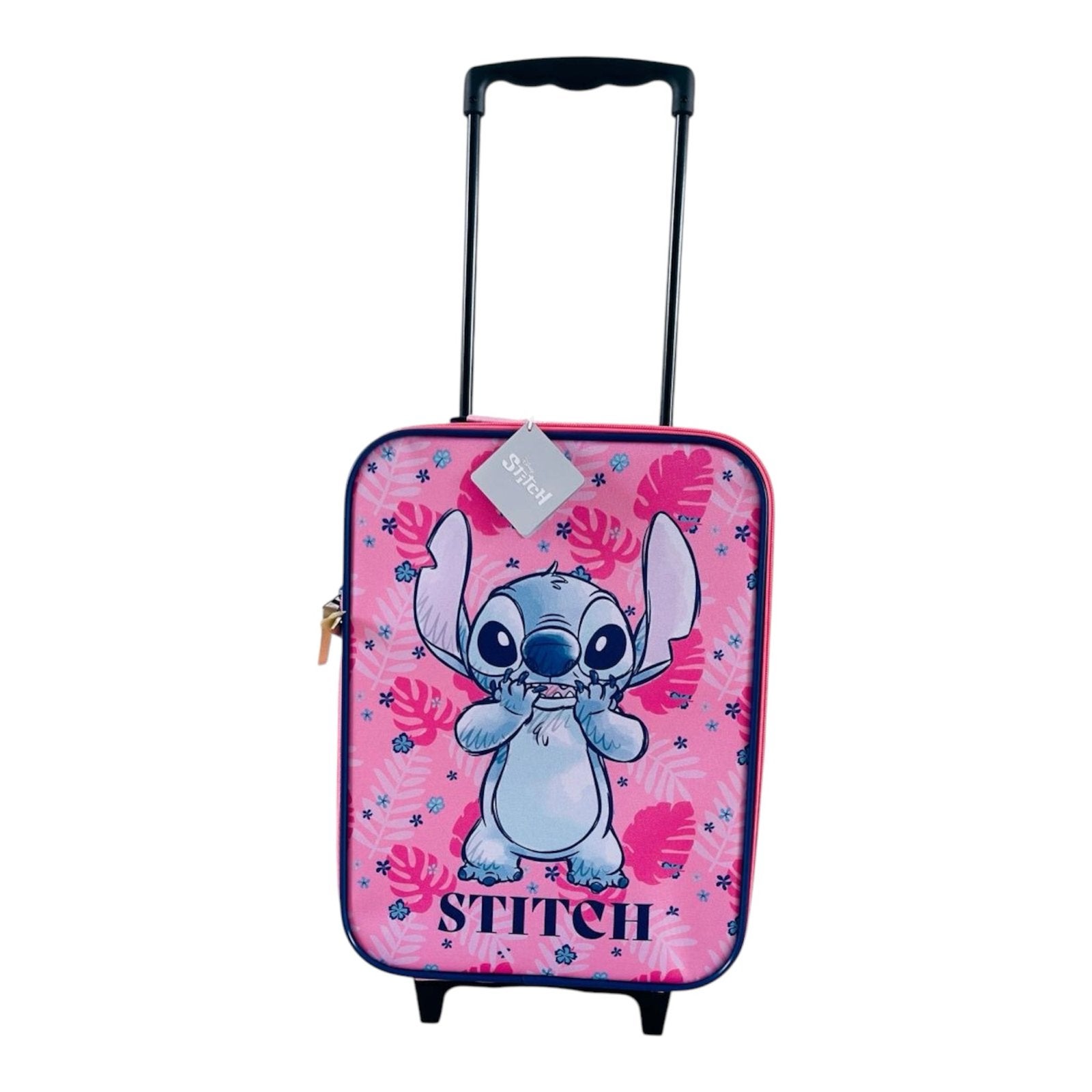 Stitch Trolley Koffer voor Kinderen - Roze Reiskoffer, 40 tot 60 cm, 30 cm of meer, Nieuw, Ophalen of Verzenden