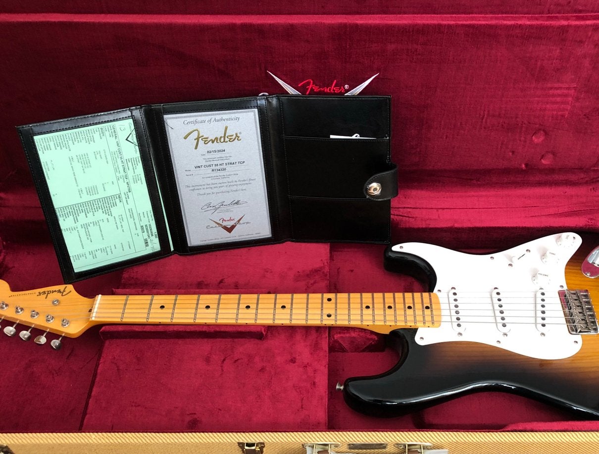 Fender Custom Shop Stratocaster 55 hardtail, Ophalen, Zo goed als nieuw, Solid body, Fender