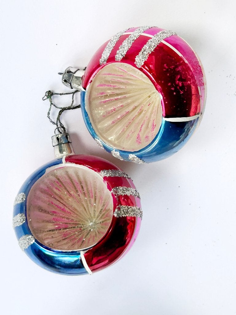 Partij vintage glazen kerstversiering / 31 items, Ophalen, Gebruikt